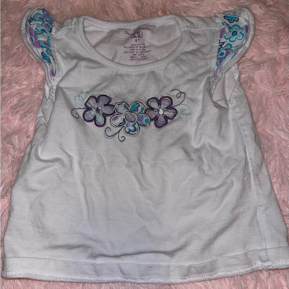 Kids Headquarters flowers shirt 💜